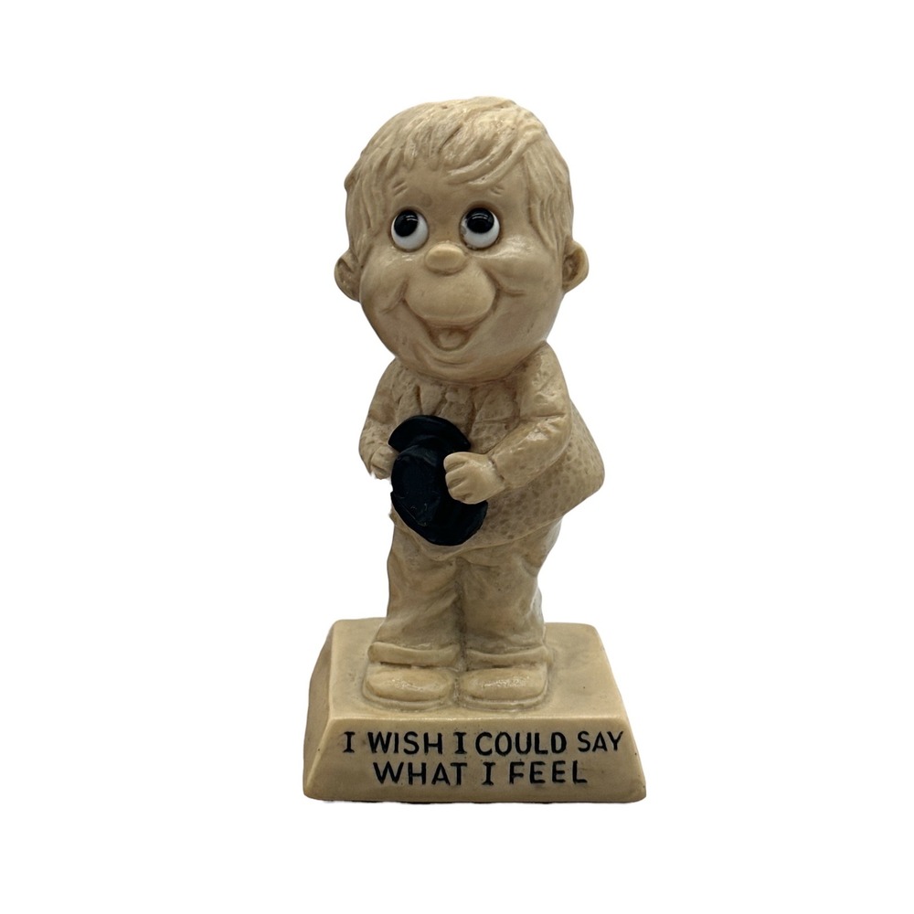 Vintage 1971 R&W Berries Co Figurine I Wish I Could Say What I Feel Boy 838 USA